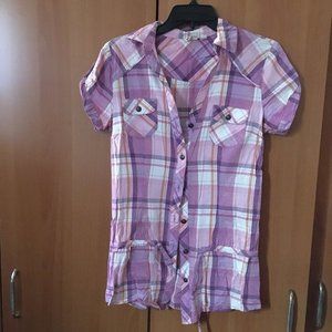 [Teen's] Mudd Short-Sleeved Flannel